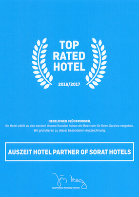 TOP RATED HOTEL 2016/2017